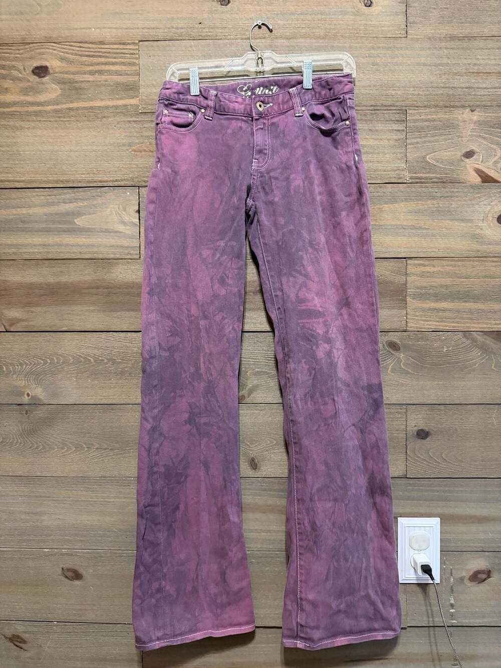 G-Unit Purple Acid Wash Flare Jeans